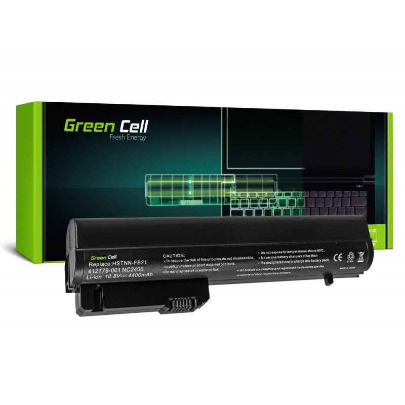 Green Cell Bateria para HP Compaq 2510p nc2400 2530p 2540p / 11.1V 4400mAh