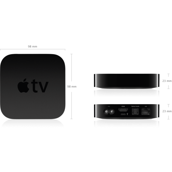 !!OUTLET!! Apple TV (3ª Geração, A1469), Preto