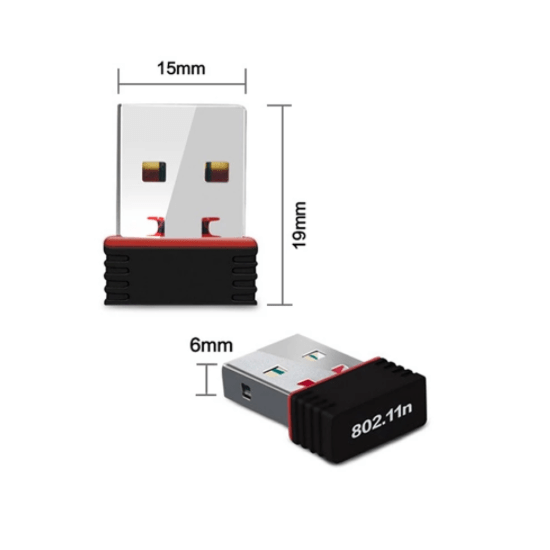 Adaptador Wi-Fi USB sem Fios 2,4G, WLAN, USB 2.0, Receptor de Wi-Fi para Tablet/PC/TV, A+