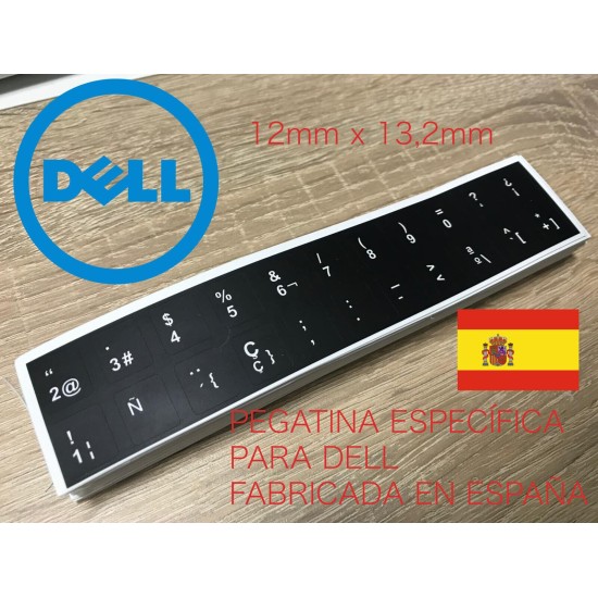 Kit Adesivo Teclado DELL LATITUDE Português Vinil Fino. 12mm x 13,2mm