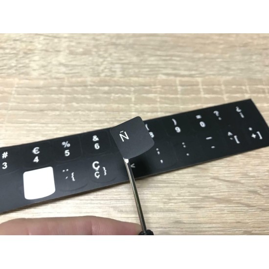 Kit Adesivo Teclado LENOVO THINKPAD IDEAPAD Português FORMATO ARREDONDADO 14mm x 14mm
