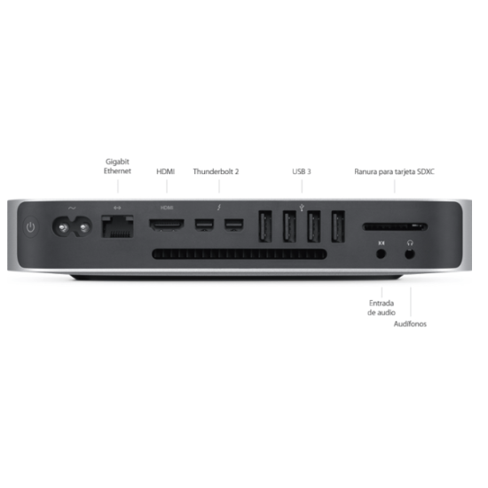 Apple Mac Mini 2014 i5, 4 GB de RAM, 500 GB SSD A+