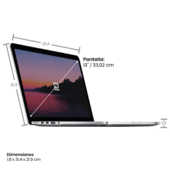Apple MacBook Pro 13" i7 16GB SSD 512GB Prata 2015