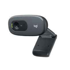 Logitech C270 720p, Cinza, A+