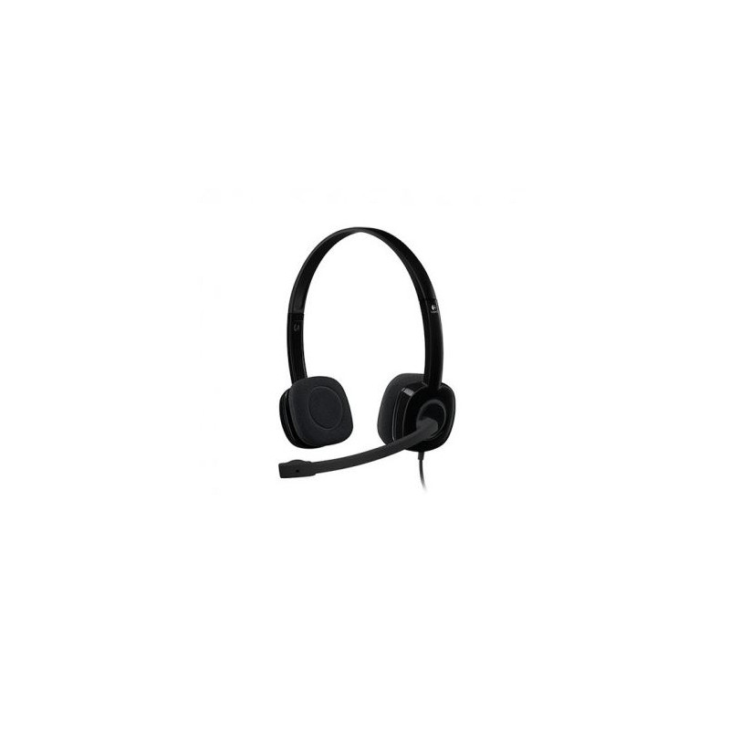 Logitech H151 com Microfone Preto · Auriculares Stereo USB