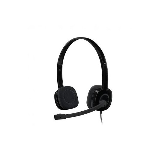 Logitech H151 com Microfone Preto · Auriculares Stereo USB