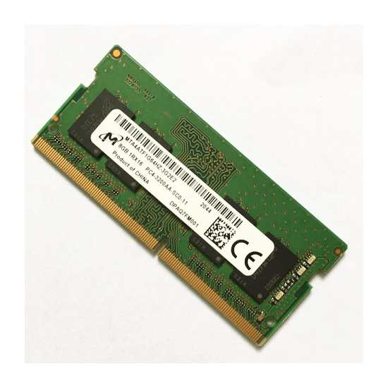 Memória RAM Micron 8GB DDR4 SODIMM 1Rx16 PC4-3200AA-SCO-11 3200 MHz, 1,2 V, 260 pinos, Km0
