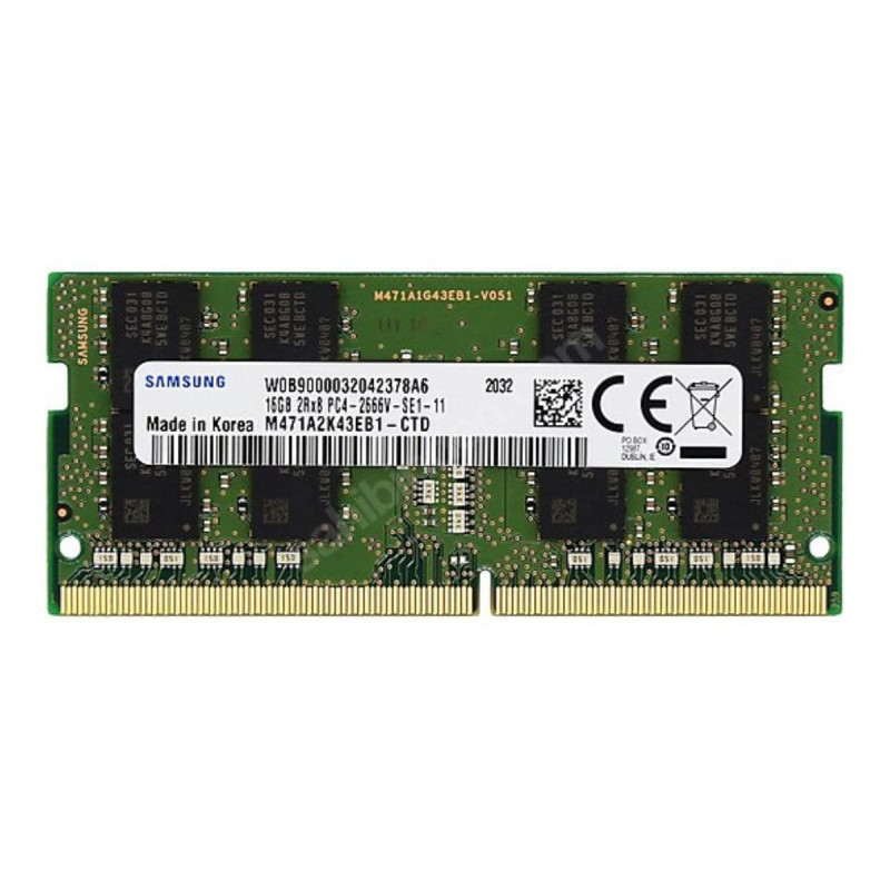 Memória RAM Samsung 16GB DDR4 PC4 SODIMM 1.2V 2666MHz (M471A2K43CB1-CTD), A+