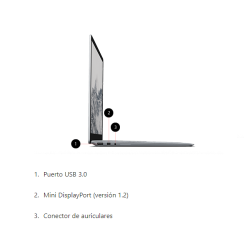 Microsoft Surface Laptop 1 i7 8GB 256GB Touch 13,5" Prateado
