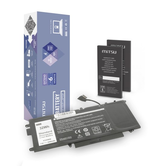 Bateria Mitsu para Dell Latitude E5289 / 7.6V (7.4V) 4200 mAh