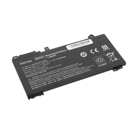 Bateria Mitsu para HP ProBook 430 (G6, G7), 440 (G6, G7), 445 G6, 450 (G6, G7), 455 G6, ZBook 14 (G2, G3), 15 (G2, G3) (3500 mA