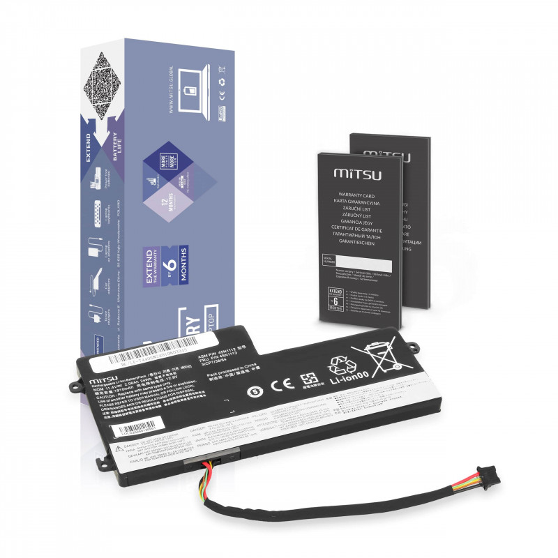 Mitsu Bateria para Lenovo ThinkPad T440s / 11.4V 2160 mAh