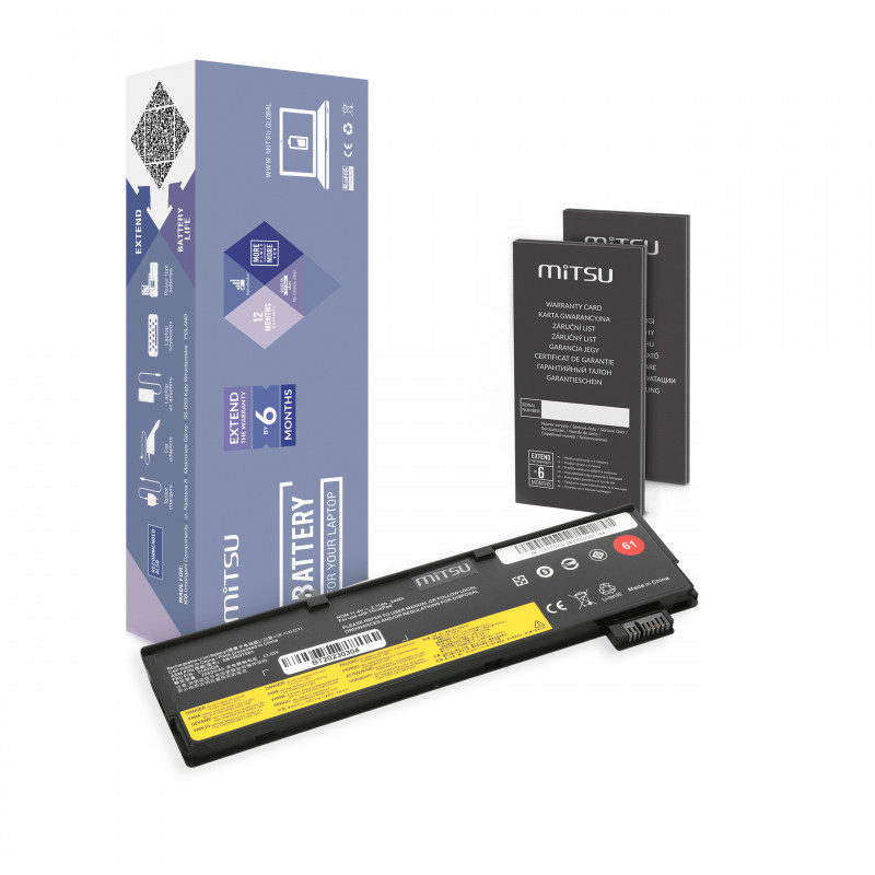 Mitsu Bateria para Lenovo ThinkPad T570 / 11,4V 2140 mAh