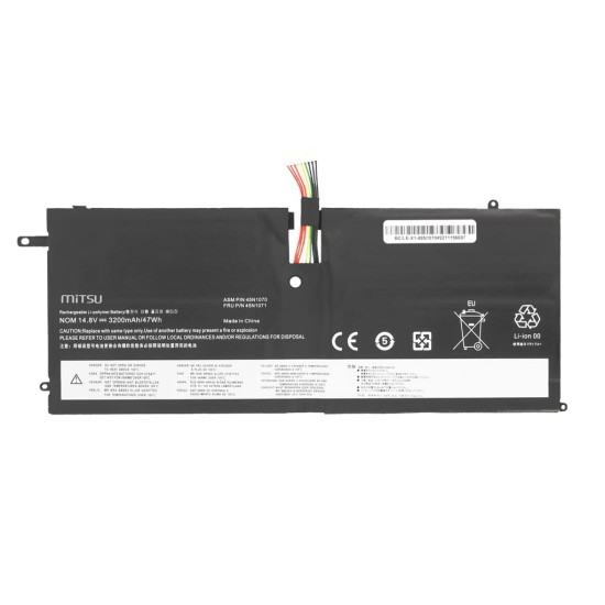 Bateria Mitsu para Lenovo Thinkpad X1 Carbon 14,8 V (14,4 V) 3200 mAh (47 Wh)