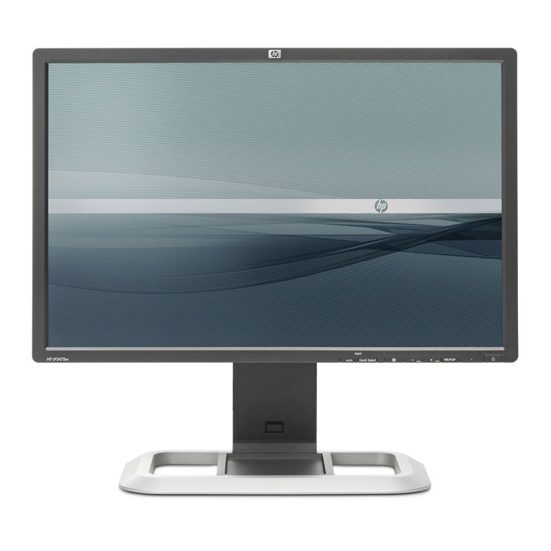 Monitor HP LP2475w 24" WUXGA Grau A- com cabo incluído