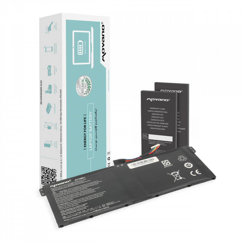 Movano Bateria para Acer Aspire 3 A314, A315 / 7.4V (7.6V) 4800 mAh
