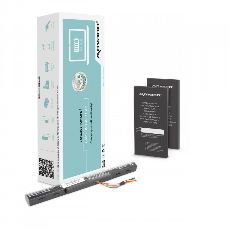 Bateria Movano para Acer Aspire E5-475, E5-575 / 14,6V 2200 mAh