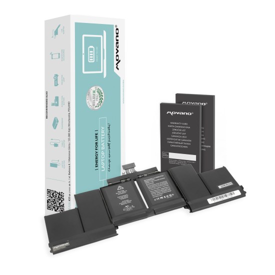 Bateria Movano para Apple MacBook Pro A1398 15" - A1618 (2015 r.) / 11,36V 8755 mAh