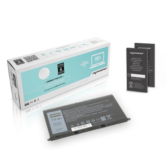 Bateria Movano para Dell Inspiron 15 (7557), 15 (7559) - 6600mAh / 11.1V (10.8V) 6600 mAh