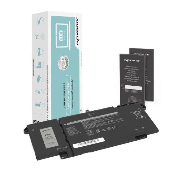 Bateria Movano para Dell Latitude 5320, 7320, 7520 (4144 mAh) 15.2V