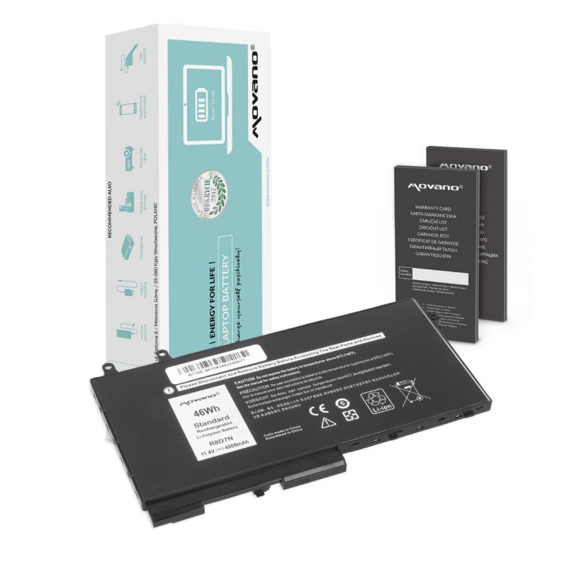 Bateria Movano para Dell Latitude 5400, 5410, 5500, 5510 (4000 mAh) 11.4V