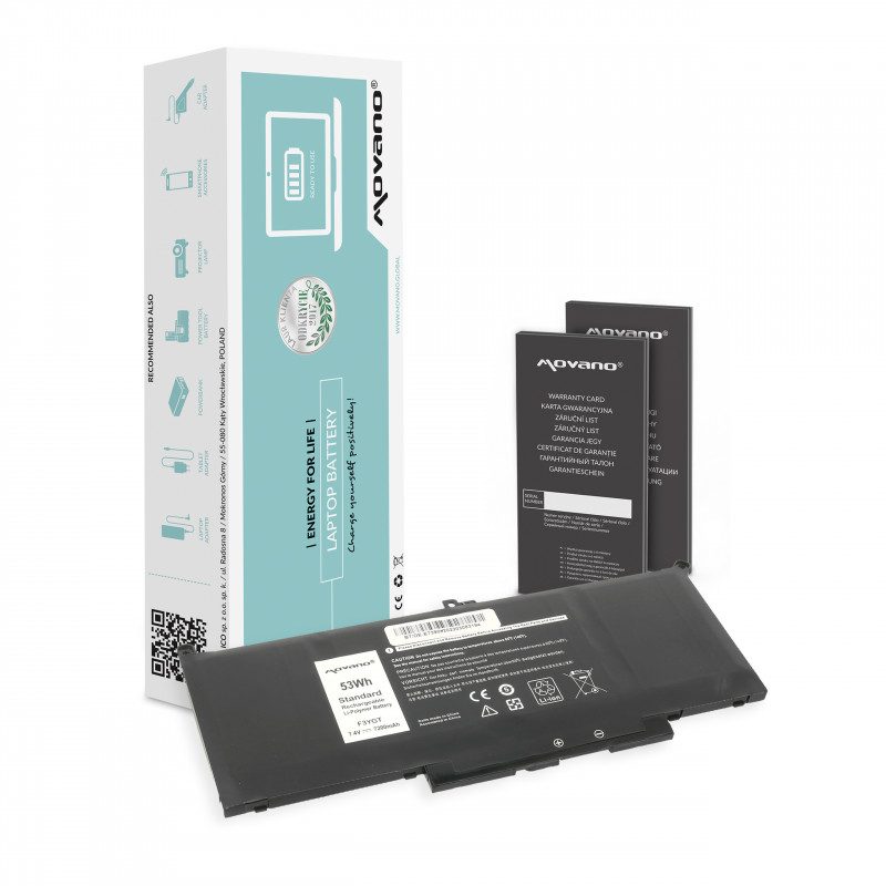 Bateria Movano para Dell Latitude 7390, 7490 / 7.6V (7.4V) 5800 mAh
