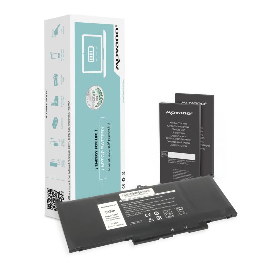 Bateria Movano para Dell Latitude 7390, 7490 / 7.6V (7.4V) 5800 mAh