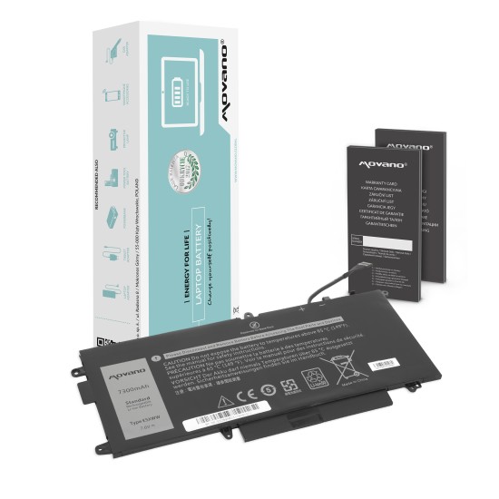 Bateria Movano para Dell Latitude E5289 / 7,6V 7300 mAh
