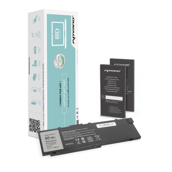 Bateria Movano para Dell Precision M7510, M7710 / 11,4V 7000 mAh