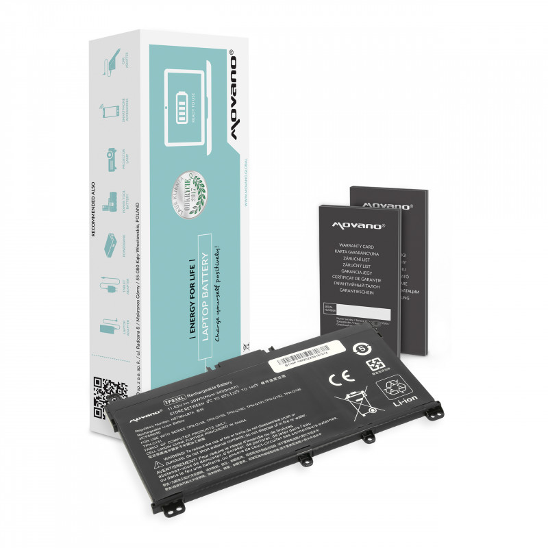 Bateria Movano para HP 14-BP, Pavilion 14 15 / 11,55V 3400 mAh