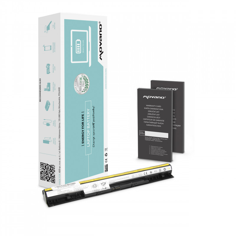 Bateria Movano para Lenovo IdeaPad G500s, G510s, Z710 / 14,4V (14,8V) 2200 mAh