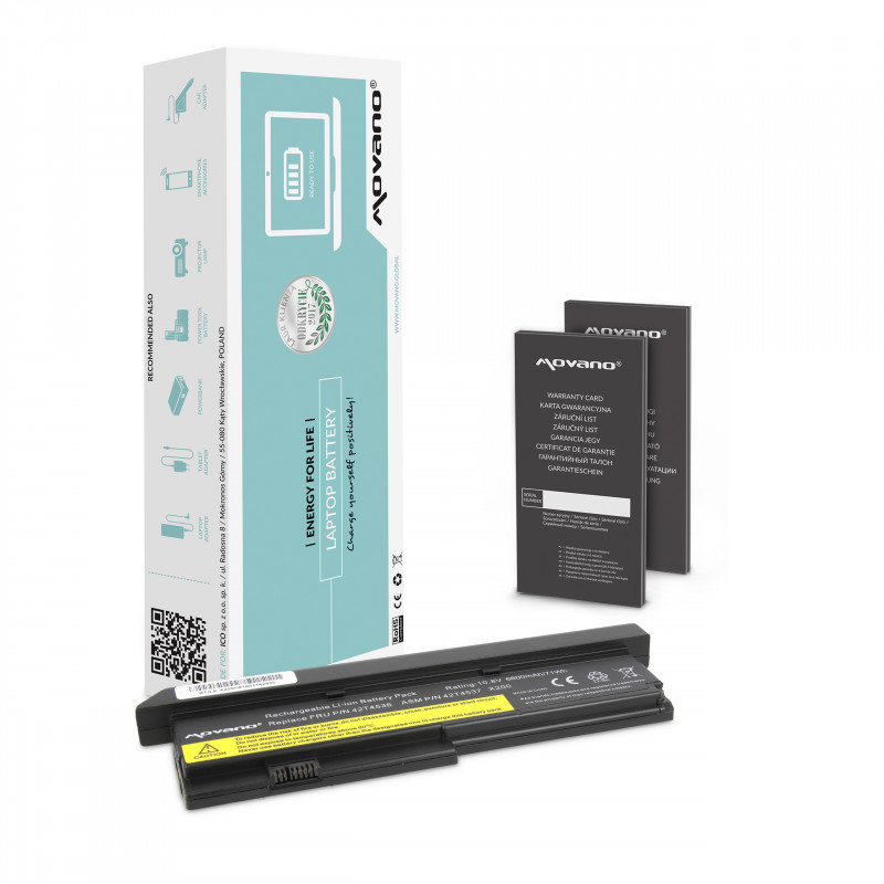 Bateria Movano para Lenovo X200 (6600mAh) / 10.8V (11.1V) 6600 mAh