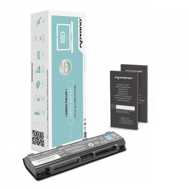 Bateria Movano para Toshiba C850, L800, S855 / 10,8V (11,1V) 4400 mAh