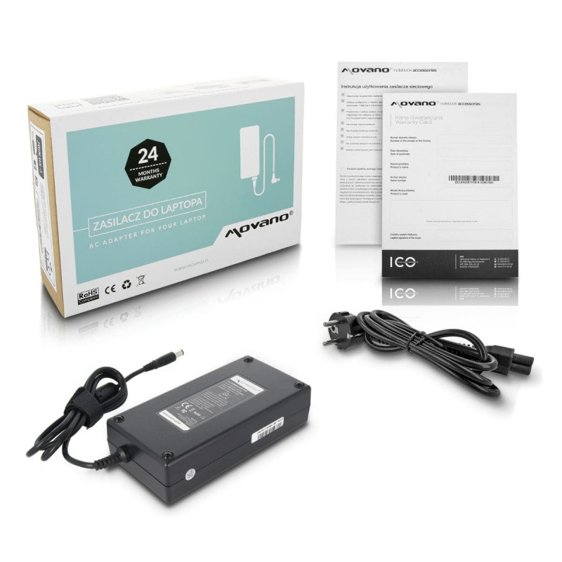 Carregador Portátil Movano Dell 19.5V 11.8A 230W, Novo