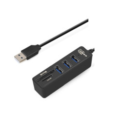 Multiplicador HUB USB 3.0 e Leitor Micro SD e SD (HC)