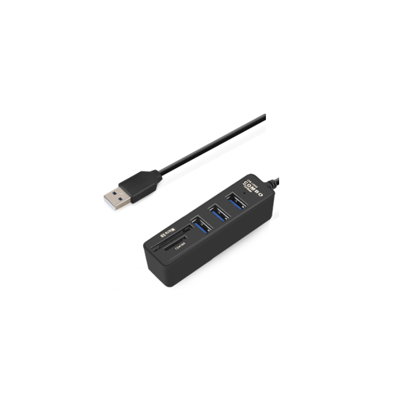Multiplicador HUB USB 3.0 e Leitor Micro SD e SD (HC)