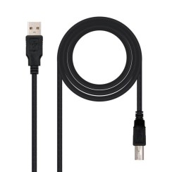 Nanocable Cabo de Impressora USB-A 2.0 Macho para USB-B Macho 1.80m