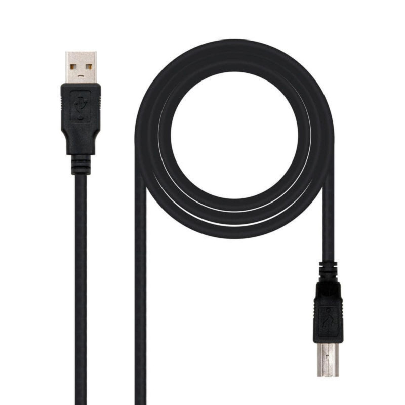 Nanocable Cabo de Impressora USB-A 2.0 Macho para USB-B Macho 1.80m