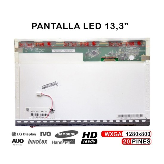 TELA LCD DE 13,3" PARA PORTÁTIL APPLE MACBOOK 661-3959 13,3" LP133WX1(TL)(A1)
