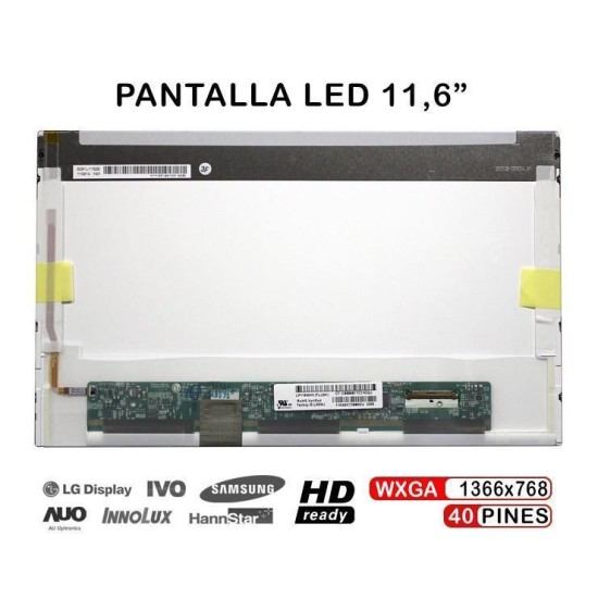 TELA LED DE 11,6" PARA PORTÁTIL LP116WH1 (TL) (A1) LP116WH1-TLA1