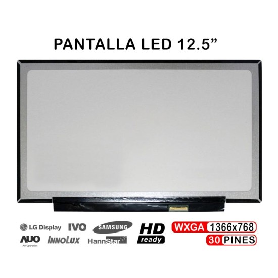 ECRÃ LED DE 12,5" PARA PORTÁTIL LENOVO THINKPAD X240 X240S 0C00318 HB125WX1-200