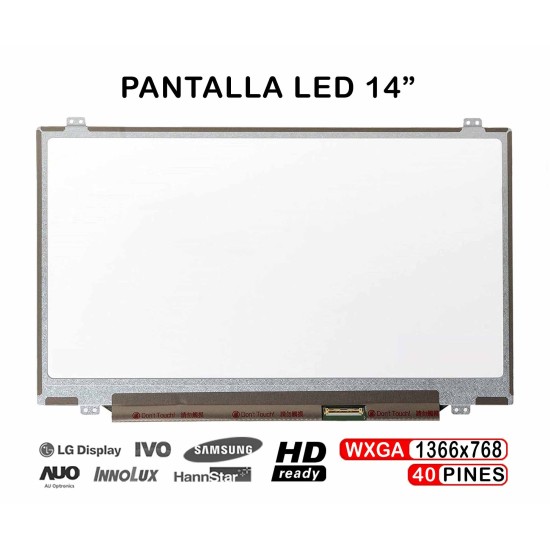 ECRÃ LED DE 14" PARA PORTÁTIL N140BGE-L42