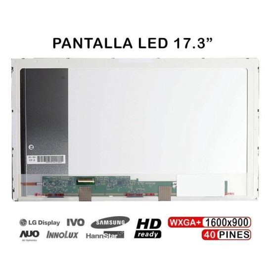 TELA LED DE 17,3" PARA NOTEBOOK N173FGE-L11 40 PINOS