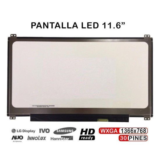 TELA LED PARA NOTEBOOK ASUS EEEBOOK X205T X205TA B116XTN02.3 11,6" 30 PINOS