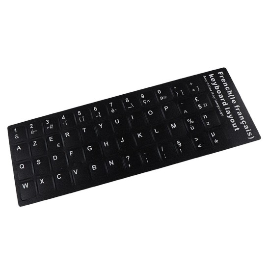 ADESIVO PARA CONVERTER O TECLADO PARA IDIOMA FRANCÊS PRETO
