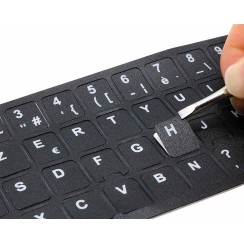 ADESIVO PARA CONVERTER O TECLADO PARA IDIOMA FRANCÊS PRETO