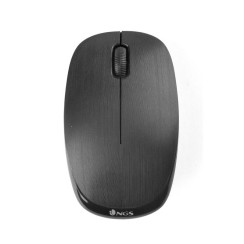 Mouse óptico NGS Black FOG sem fio 1000 DPI, Preto, Novo
