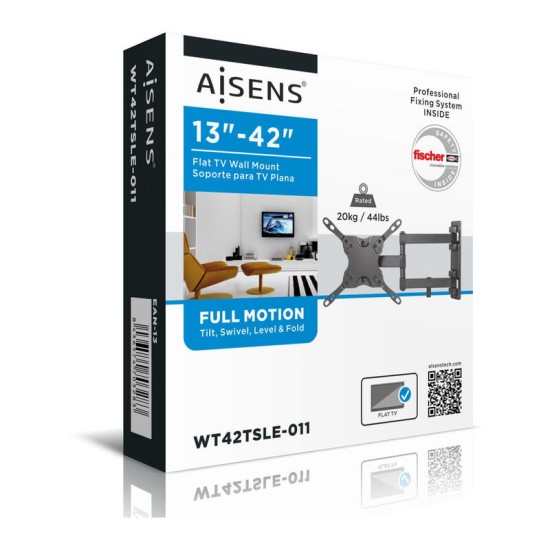 Suporte de parede Aisens WT42TSLE-011 13"-42" giratório
