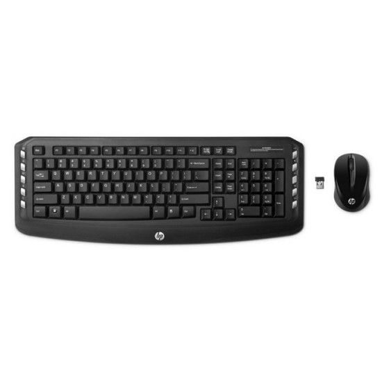 Teclado + Rato HP Wireless Classic Desktop Combo Português Inalámbrico USB, Preto, Km0 Caixa Original