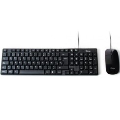 Teclado + Rato L-Link LL-KB-816-WCOMBO USB Preto com Cabo, Novo